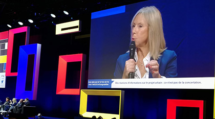 Livewall avec SMS